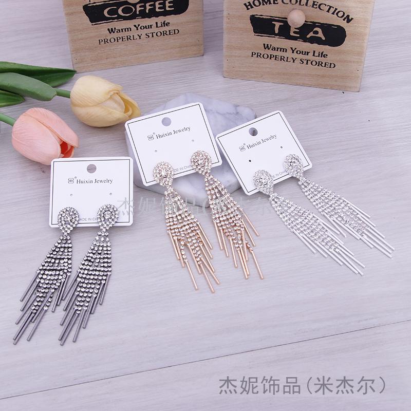 高级感耳环长款气质网红夏天百搭2019耳圈法式小众耳坠新款潮