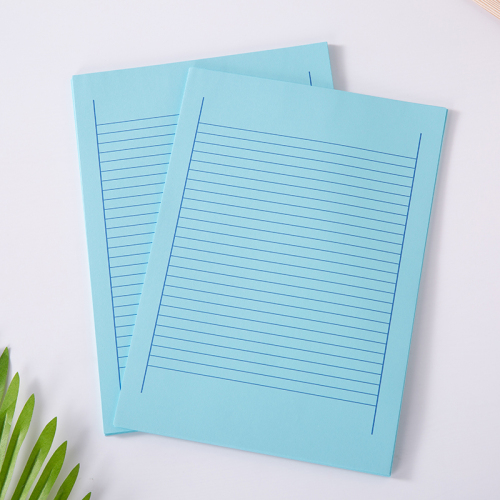 manufacturers specialize in providing letter paper single bold line small square writing paper draft paper sky blue large note sheet