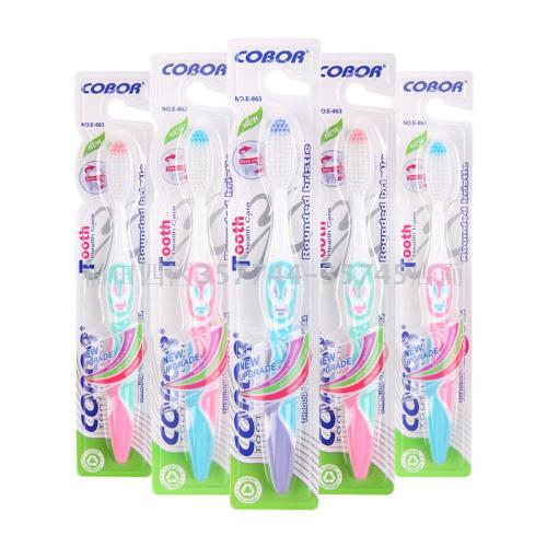 kebel Cobor E863 Soft Bristle Adult Toothbrush Export Wholesale 