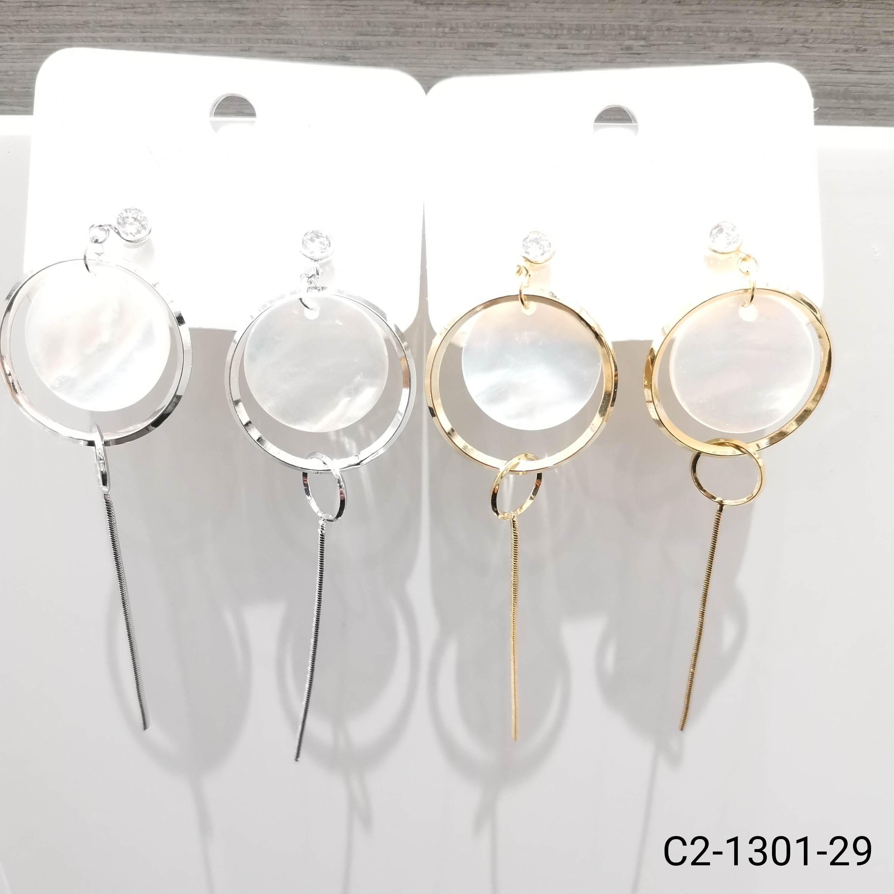 新款S925纯银针流苏长款耳环 铜镀真金镶4A锆石 个性耳坠吊坠耳饰