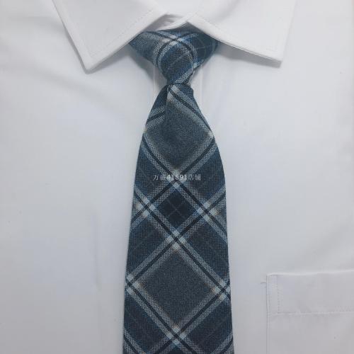 lazy rubber band korean plaid cotton tie japanese and korean college style spot wholesale