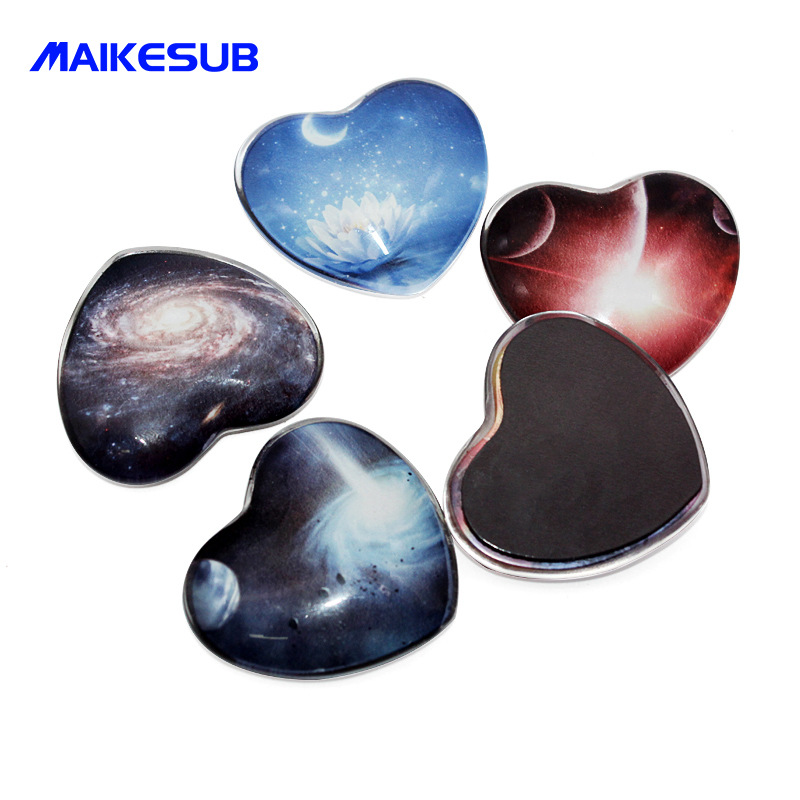 热转印冰箱贴空白冰箱贴圆形水晶玻璃冰箱贴  个性定制冰箱贴