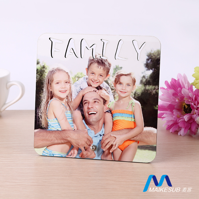 空白木版画相框热转印耗材创意镂空字母欧式DIY烫画相框 批发