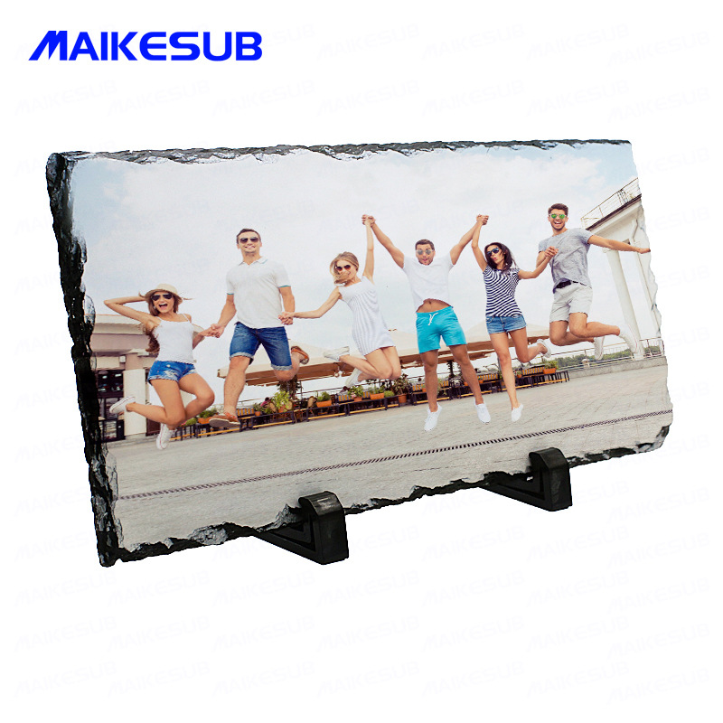 批发供应热转印空白石版画耗材创意礼品摆件DIY长方形相框石版画