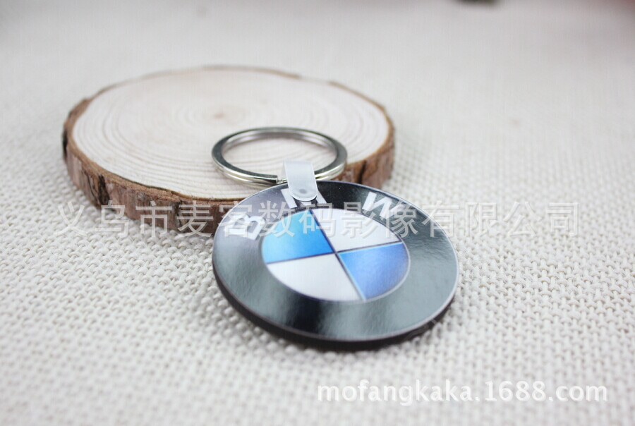 厂家直销热转印空白钥匙扣 MDF木质钥匙扣 印照片 个性定制