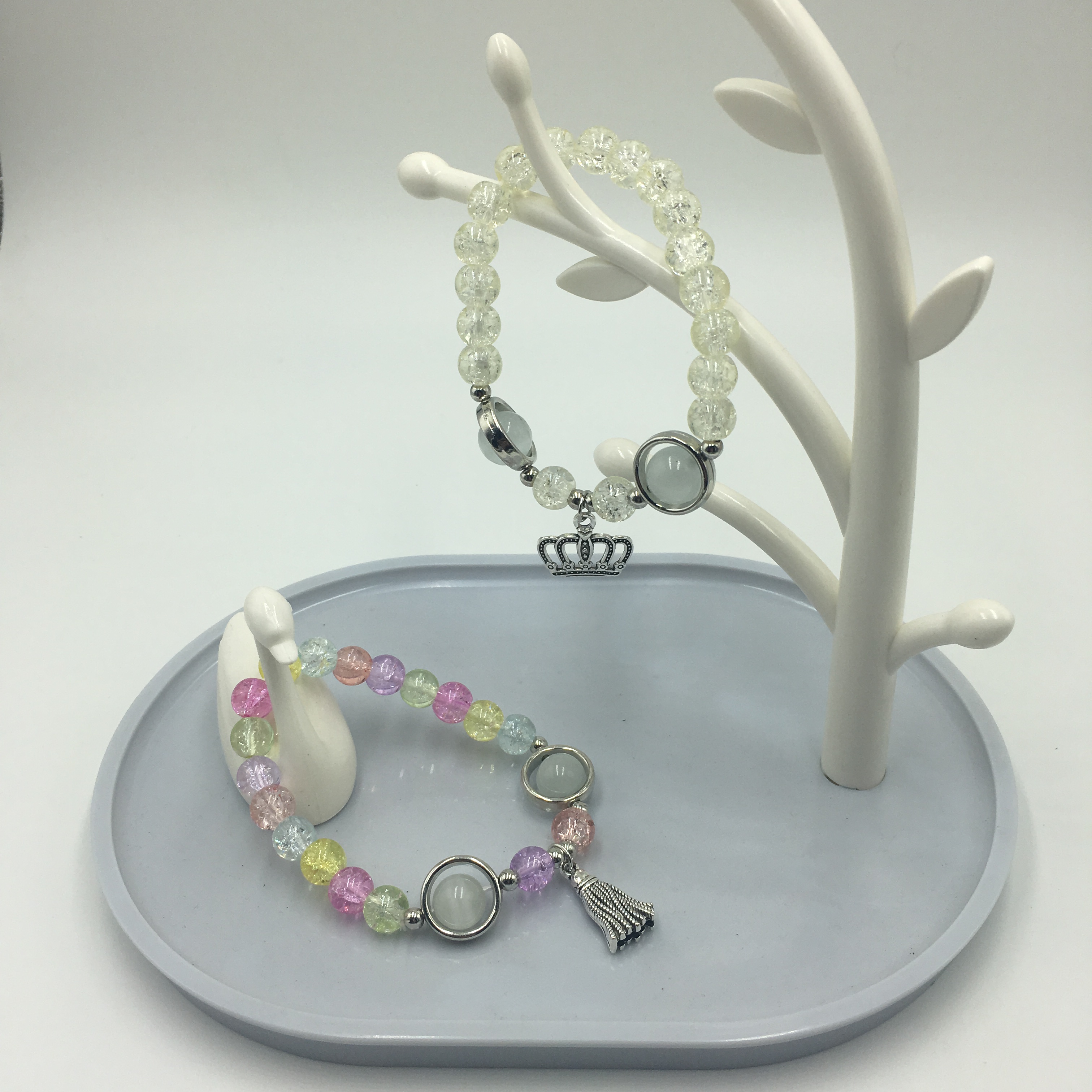 新款爆款手链直播网店礼品活动赠品女士女孩子水晶合金猫眼手链S1