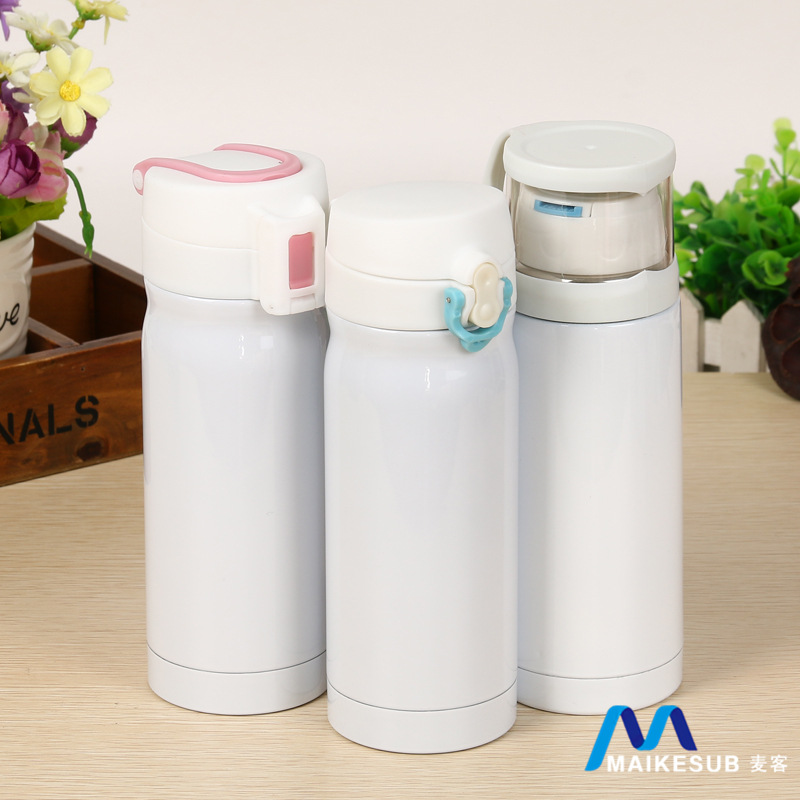 精致子弹头保温杯 创意弹盖杯便捷手提学生情侣水杯子弹头杯子