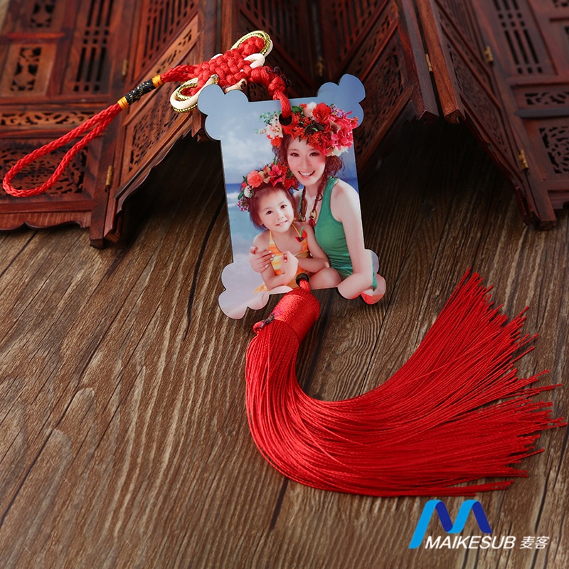 厂家直销热转印空白中国结挂件可印照片DIY挂饰汽车内饰用品