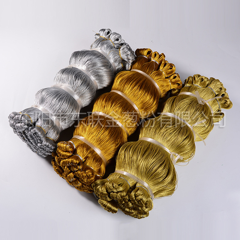 8股线1mm金线 八股银线-印刷请柬金丝彩色吊牌线 无弹