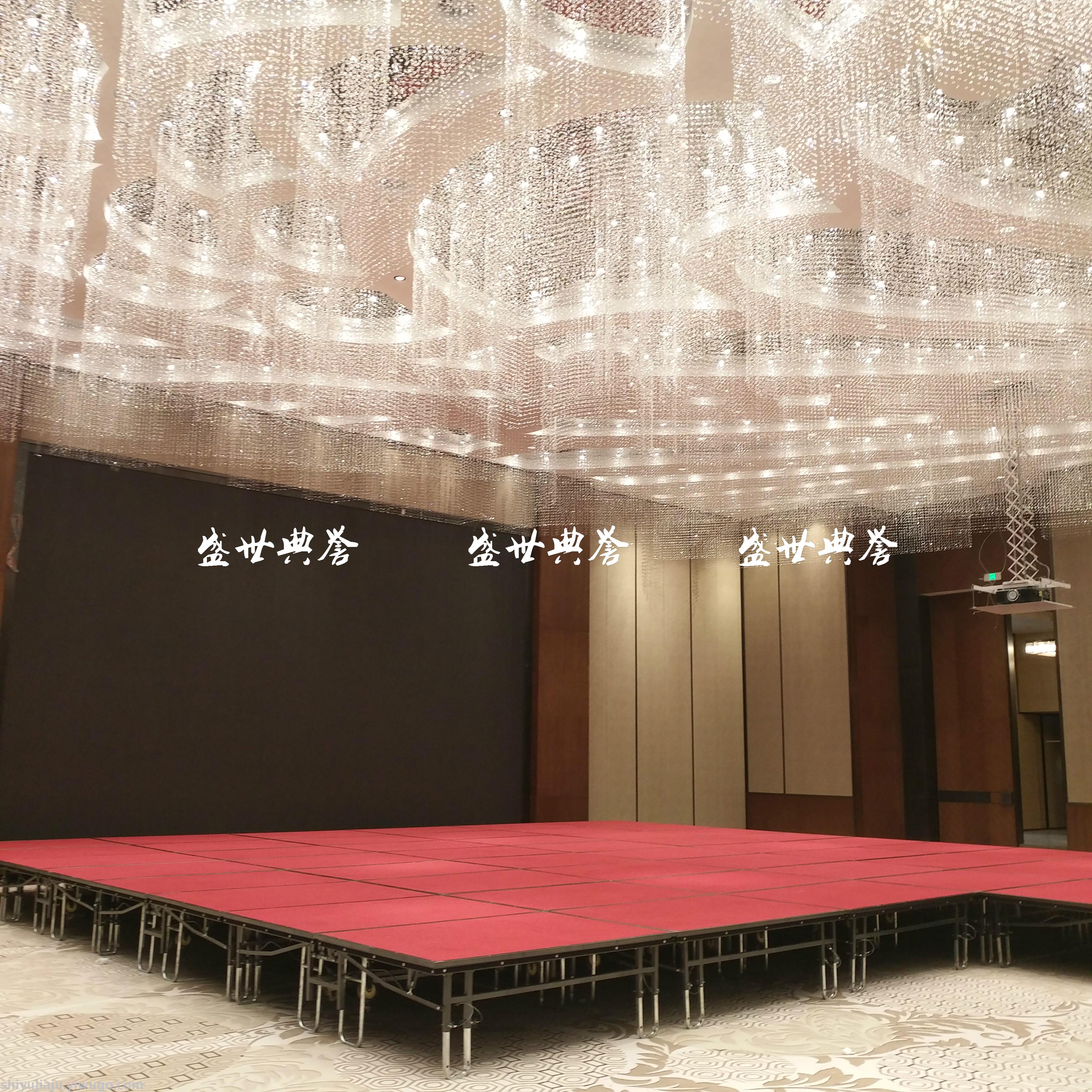 上海五星级酒店宴会厅婚宴组合t台 会议演讲活动舞台移动折叠舞台