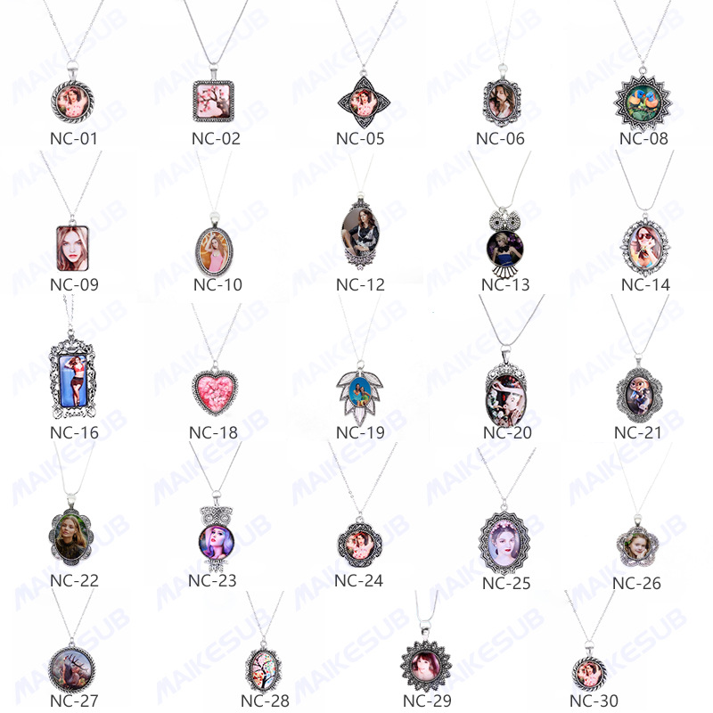 热转印项链金属项链系列个性定制空白耗材金属项链DIY个性礼品