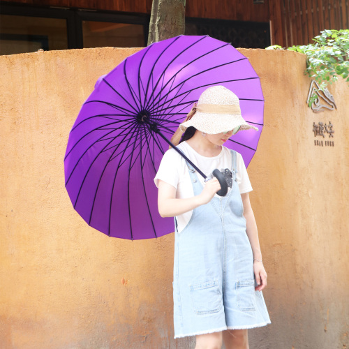 1642s flowering umbrella in water 24-bone long handle umbrella super wind-resistant umbrella factory direct
