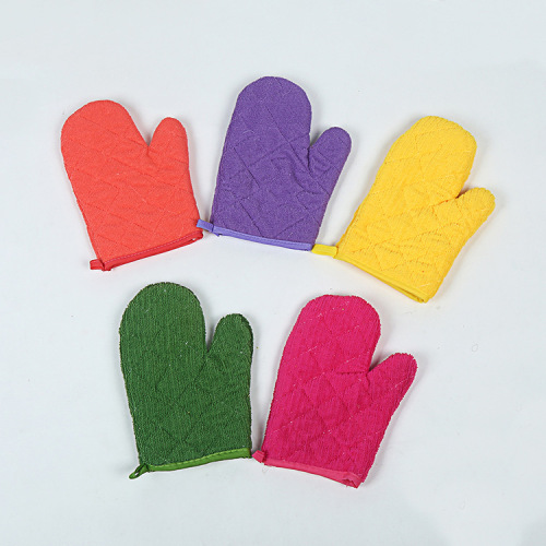 New Hotline Microwave Oven Gloves Waterproof Anti-Scald and High Temperature Resistant Gloves 5 Colors Simple Fashion Factory Wholesale