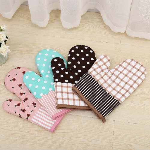 microwave oven gloves cartoon cute heat insulation gloves for kitchen microwave oven baking high temperature resistant gloves