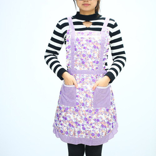 factory direct sales fashion waterproof apron women princess apron sleeveless apron custom logo housework apron wholesale