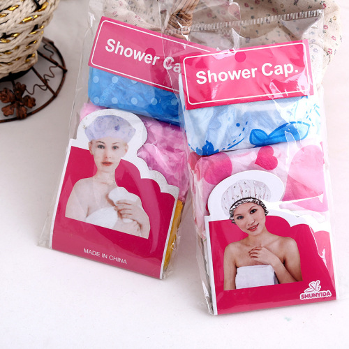 foreign trade original single women‘s thickened shower cap aliexpress adult shower cap universal waterproof cap disposable wash supplies