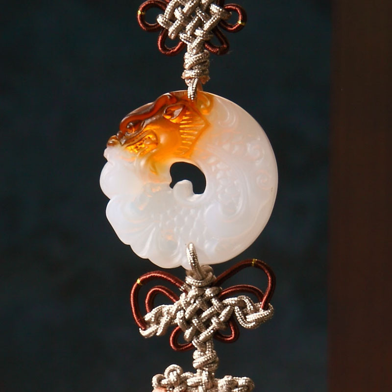 汽车饰品装饰 琉璃车挂 招财貔貅保平安挂饰汽车用品高档车挂件