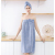 Natural color light strips of velvet wrap edge plain weave bath towel bathrobe women can wear can wrap water absorption quickly dry towel bath skirt