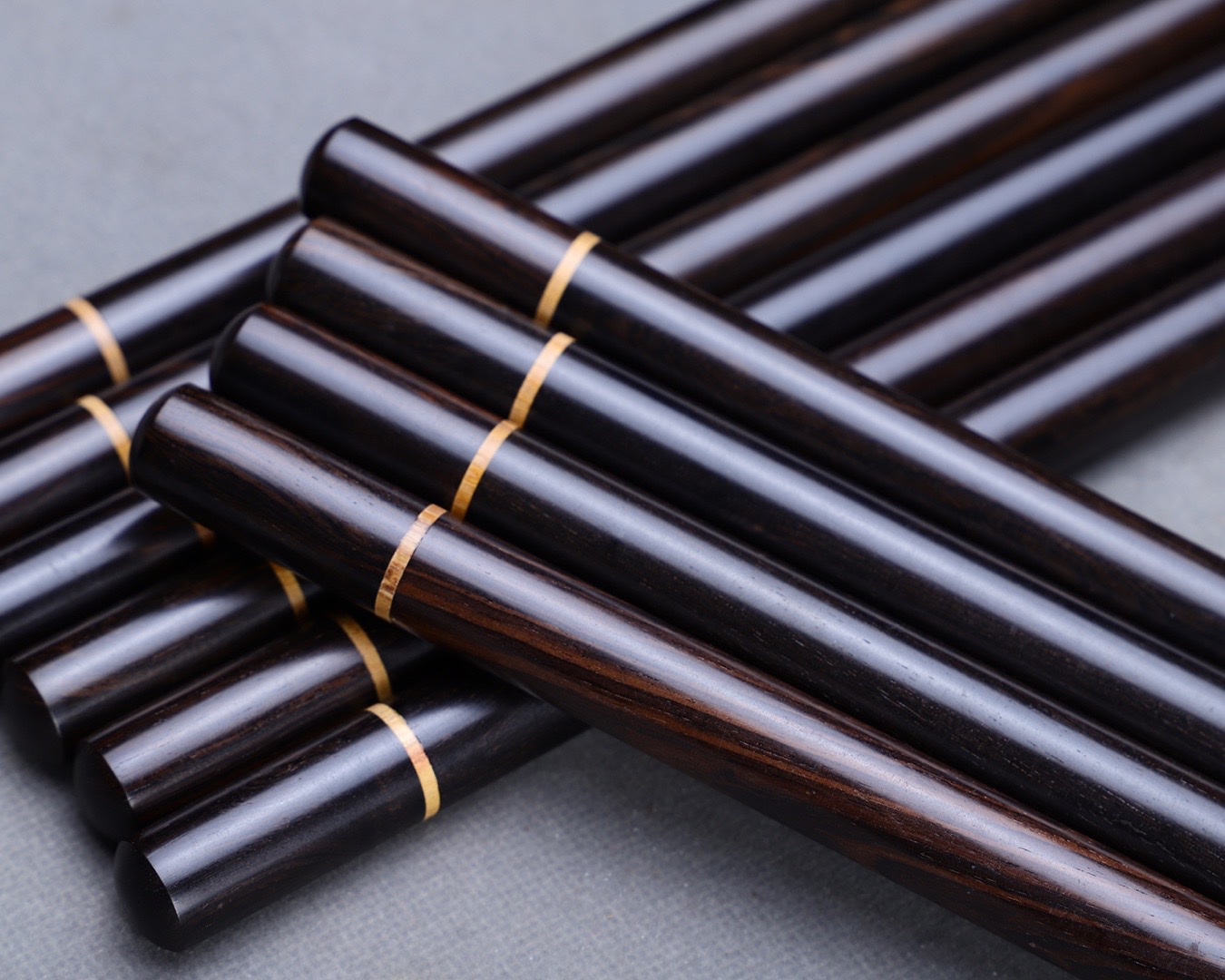 芸亭工艺紫光檀木镶嵌黄杨木10克装拨口香筒便捷香器檀香线香