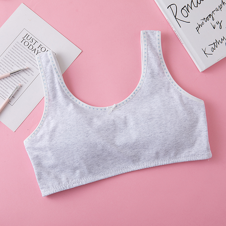 女童内衣少女文胸发育期大童薄棉贴棉小背心9-12-14岁薄款内衣