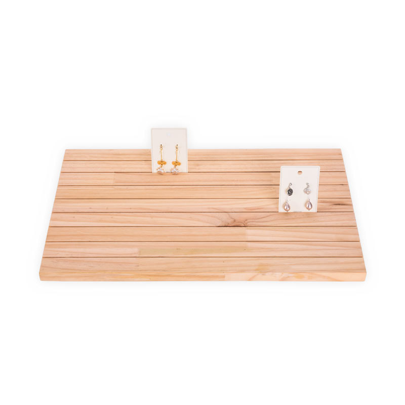 首饰架实木耳环架 卡纸陈列展示道具卡片槽板 耳钉架子收纳饰品架