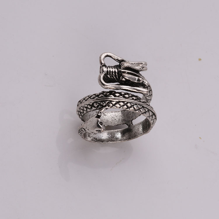 盘龙男士霸气合金戒指 情侣对戒尾戒孟宇饰品