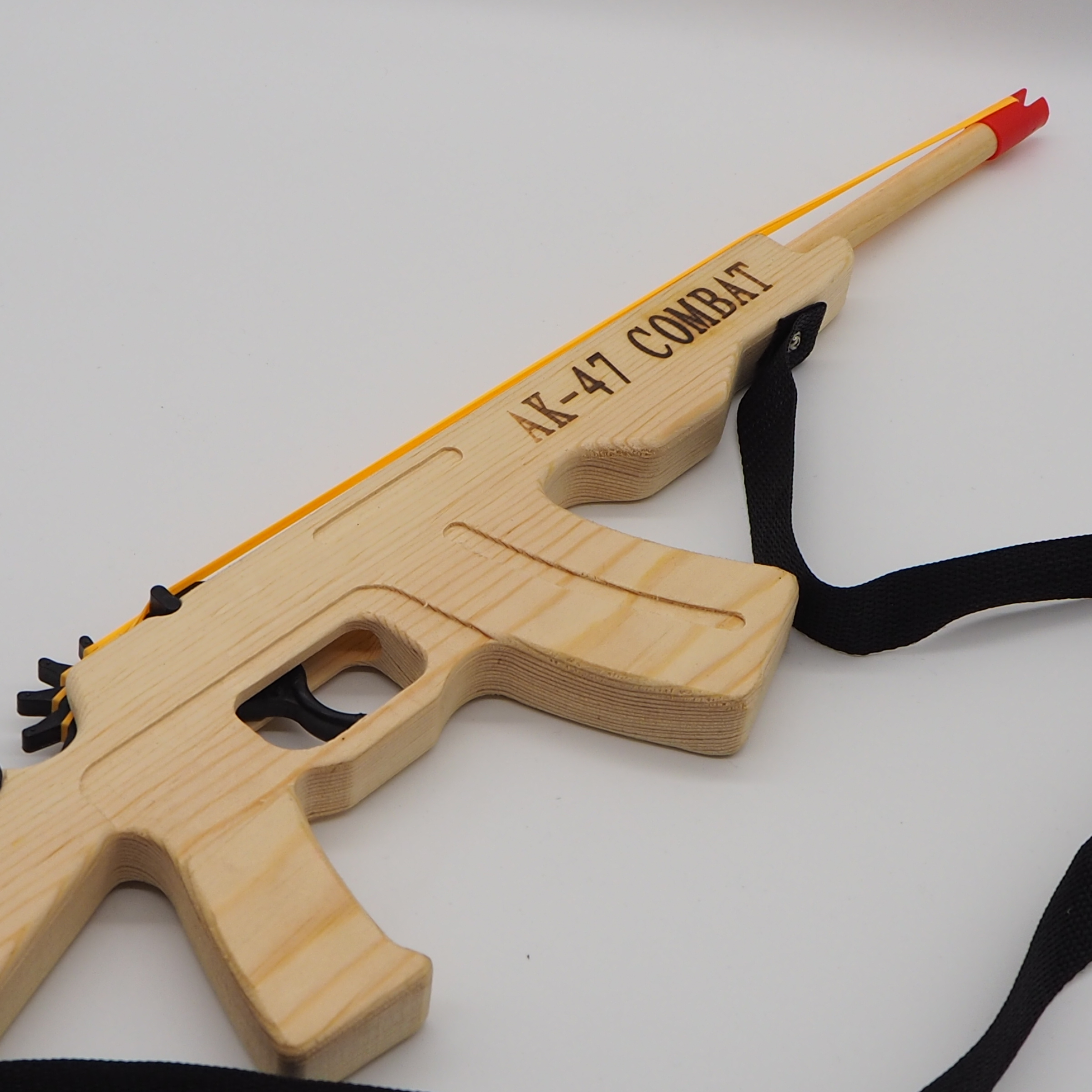 木质冲锋枪打橡皮筋长枪步枪模型怀旧儿童玩具木头枪精品工艺品-阿里巴巴