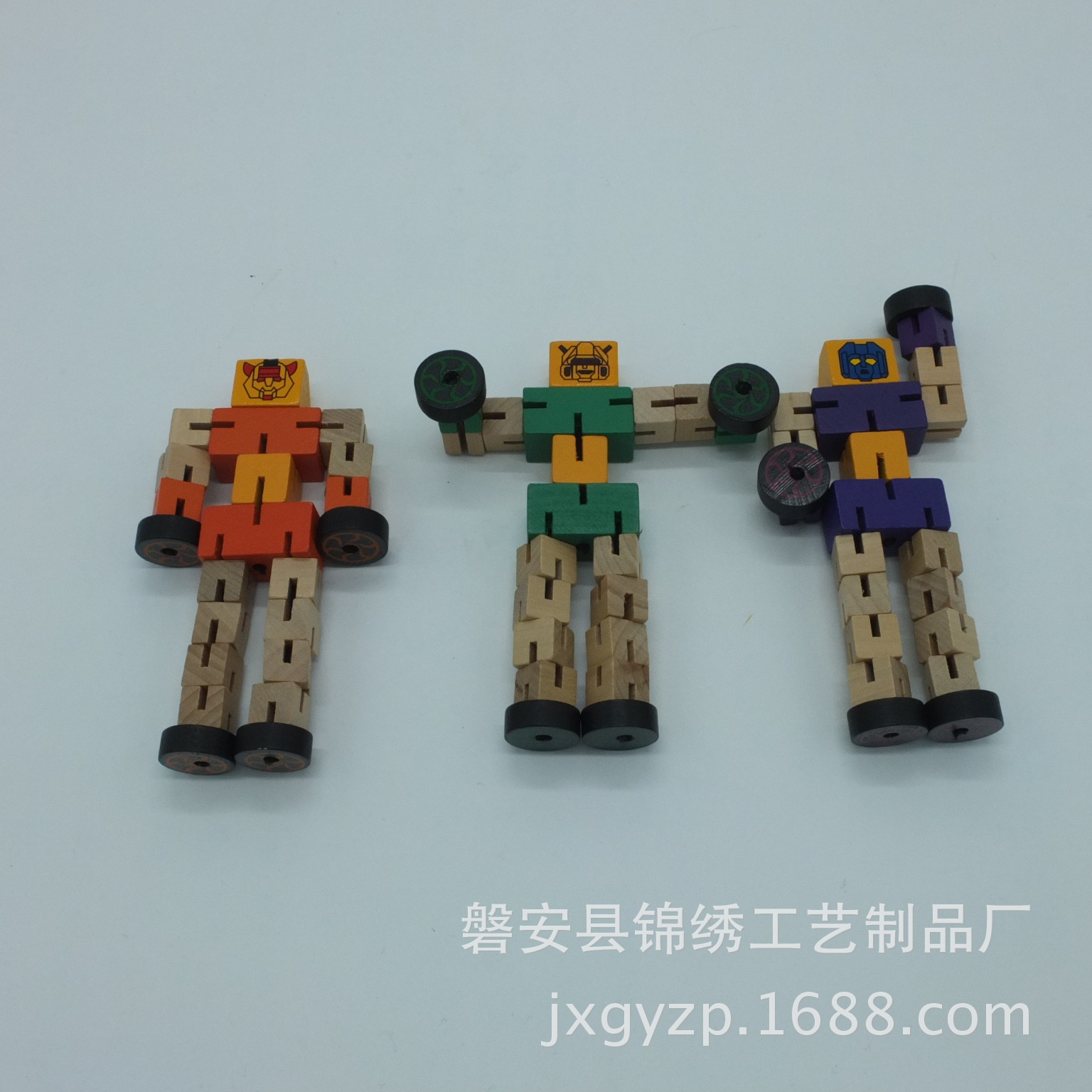 厂家直销木质汽车人木制变形机器人木头机器人变形金刚