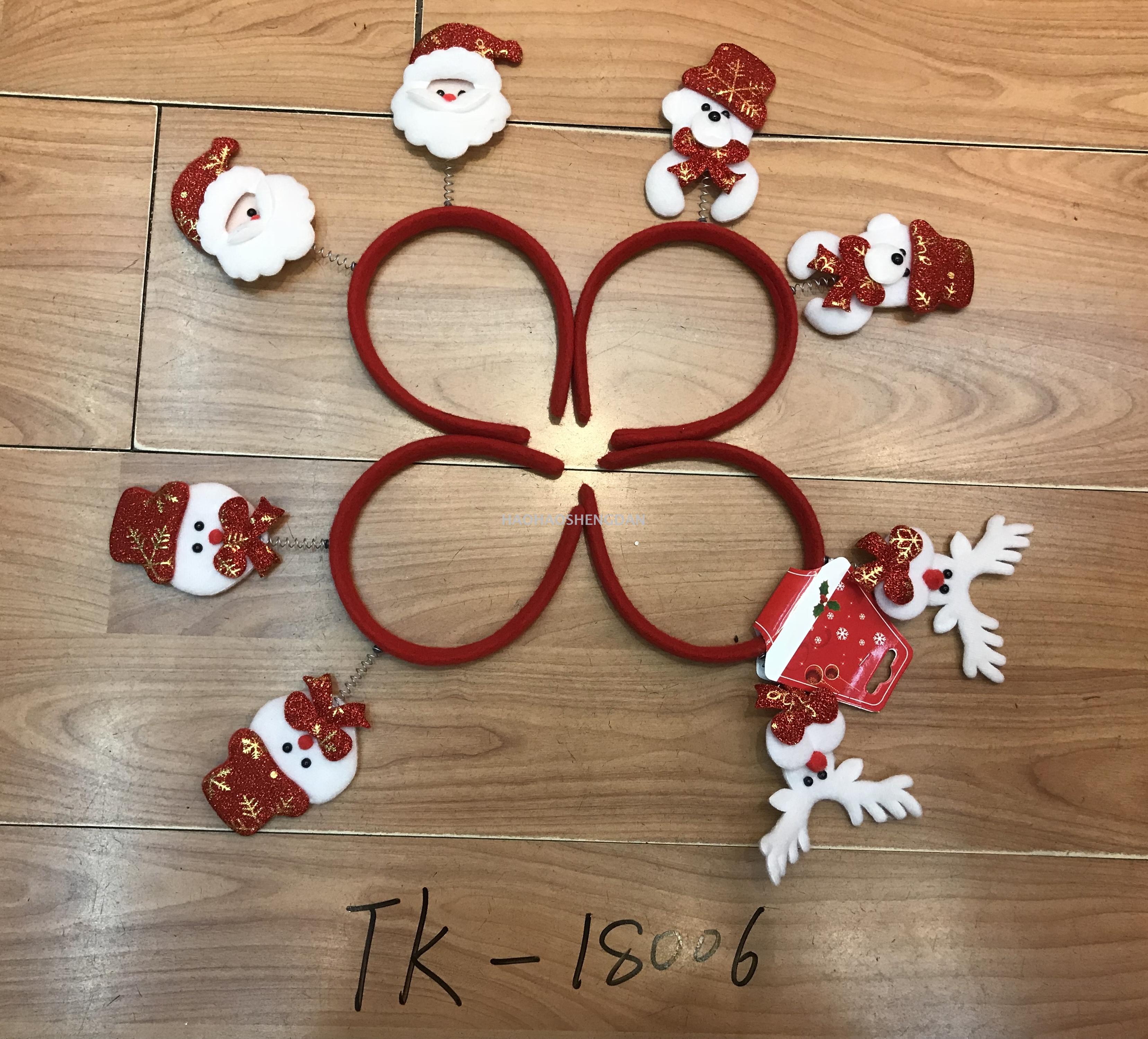 圣诞发箍头箍圣诞节派对用品圣诞装饰品批发卡通圣诞头扣