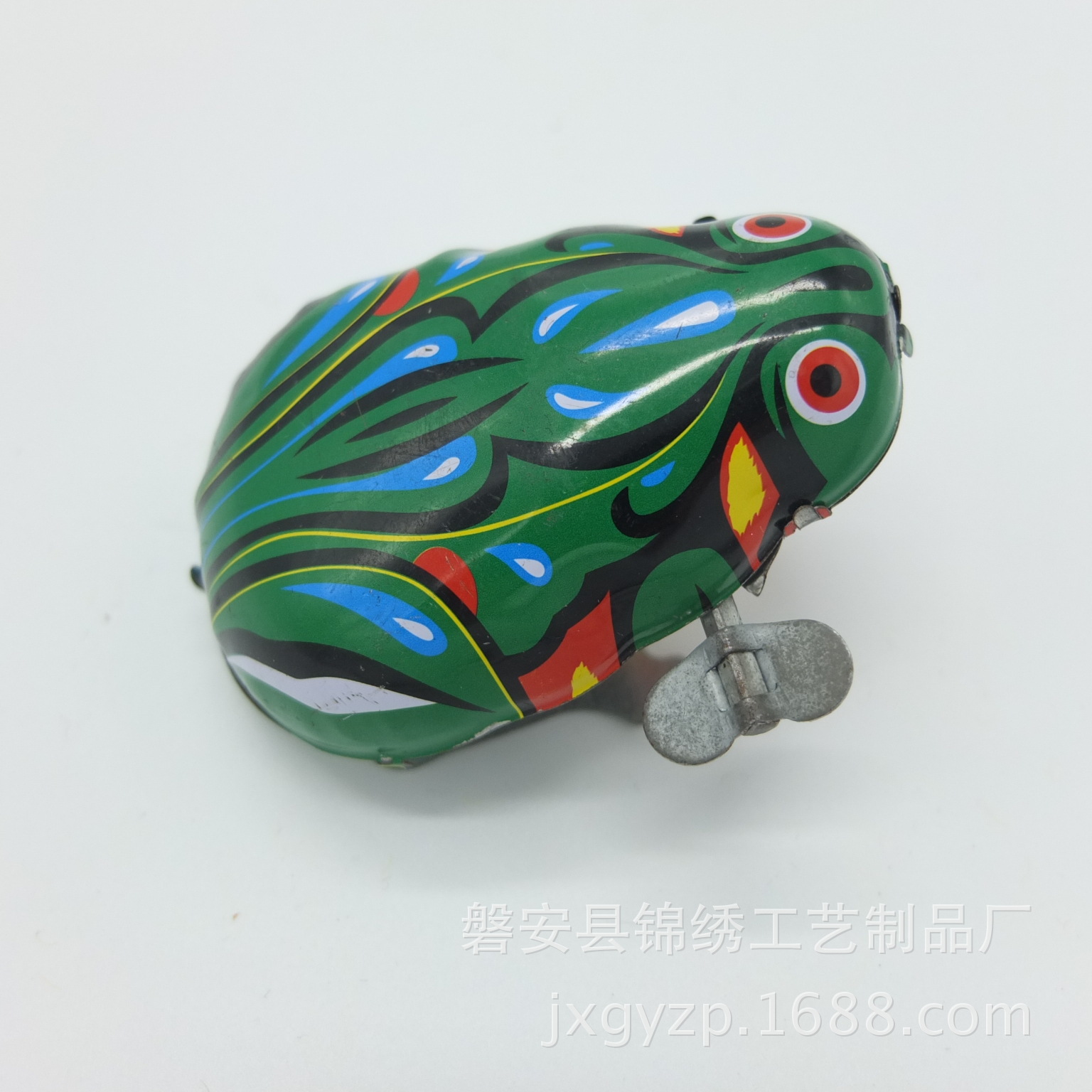 上发条铁皮青蛙平屁股 经典怀旧玩具 宝宝发条玩具 80后经典玩具