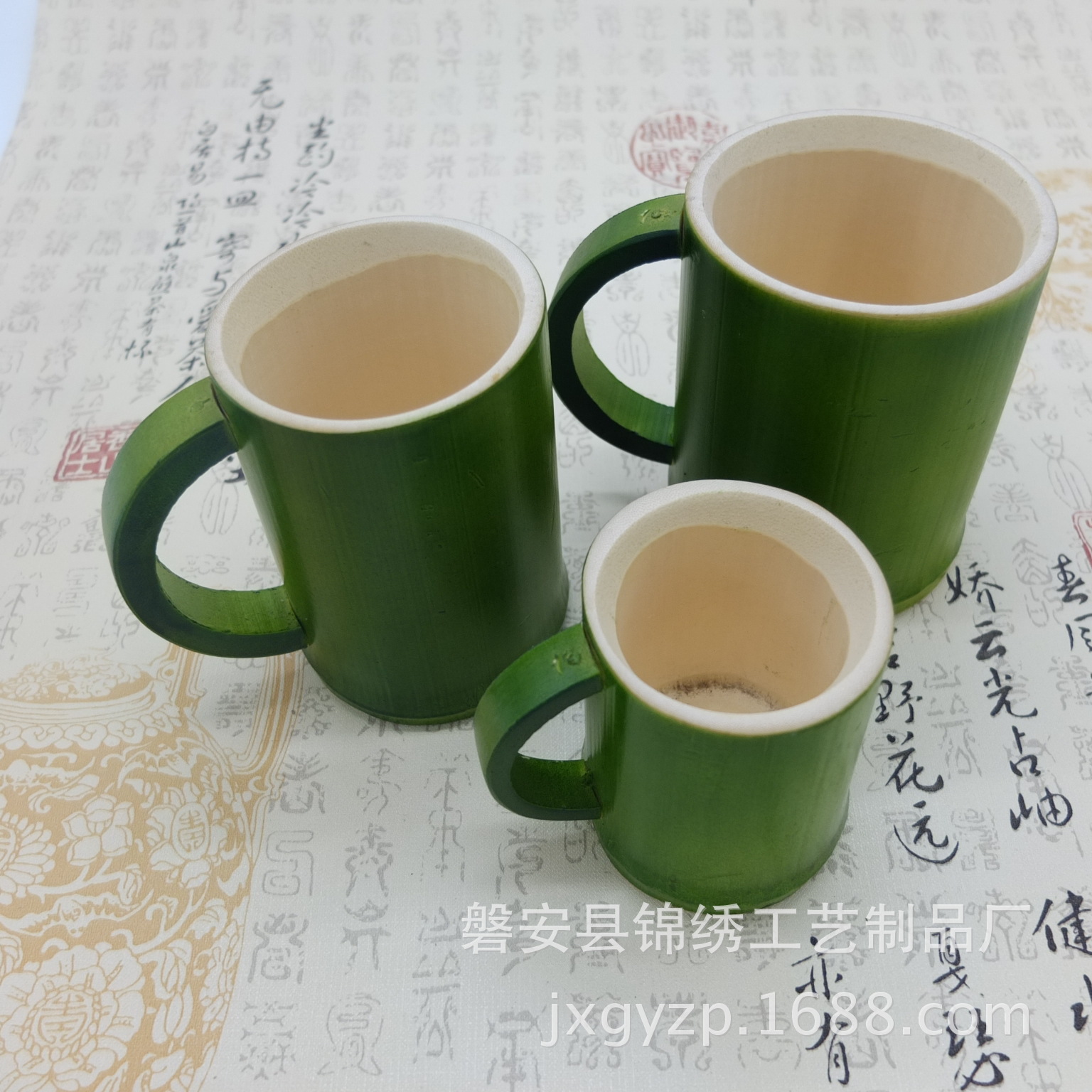 厂家直销 纯正天然竹杯 中号绿竹杯 天然原生态竹杯 竹子杯