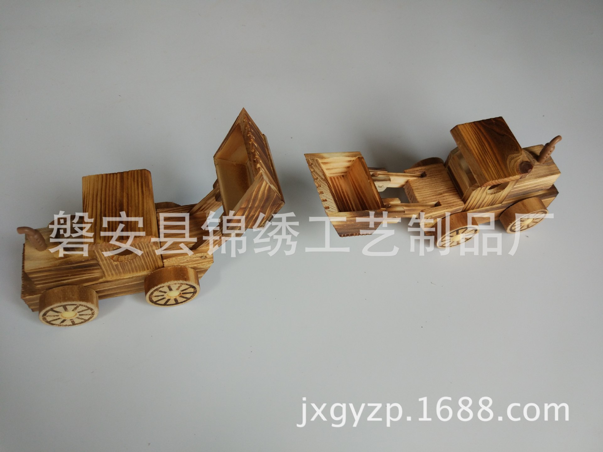 厂家直销 木制推土车模型 木质推土机摆件 景点庙会旅游工艺品