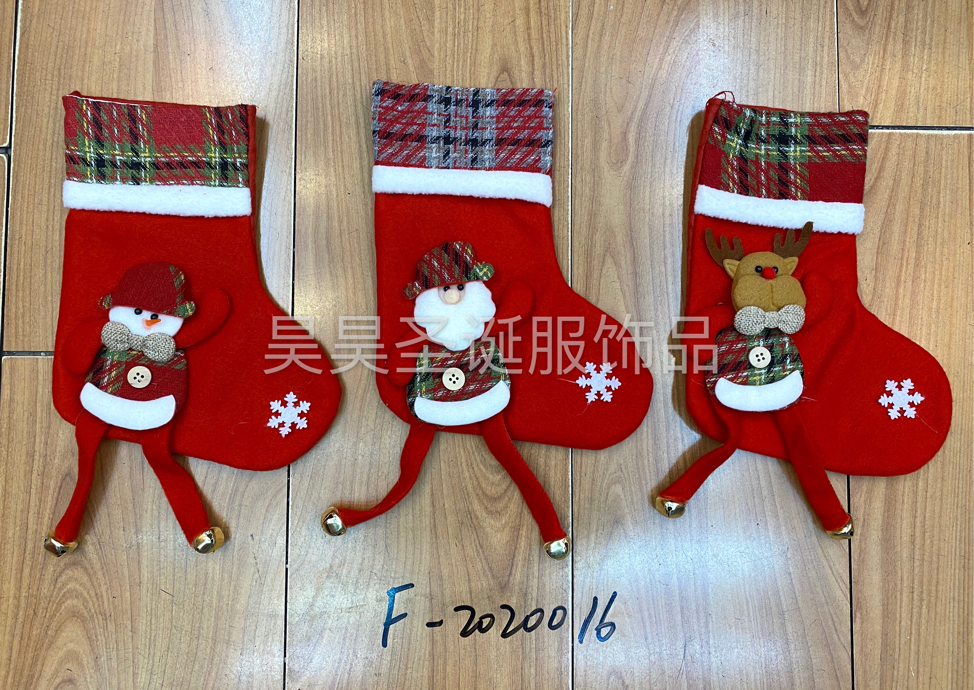 圣诞装饰袜 圣诞礼品袜吊饰 圣诞袜装饰老人雪人鹿 圣诞装饰袜子