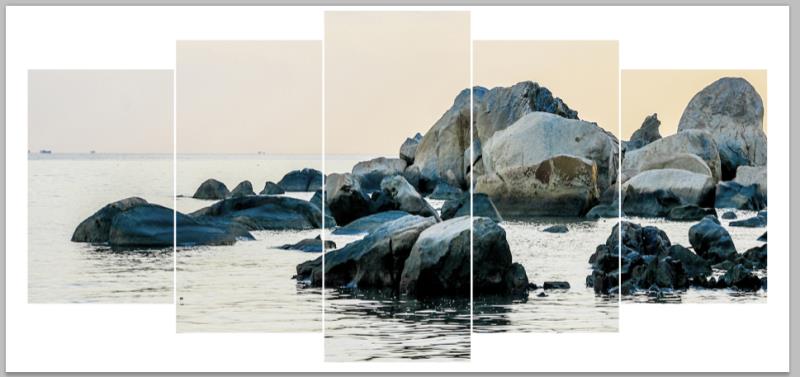 5连套PS高光镜面画客厅沙发背景墙卧室床头现代装饰画