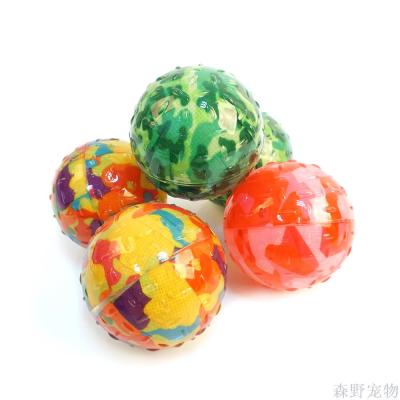 Manufacturers directly for PET dogs sound molar bark bite resistant non-woven Fabric plus TPR ball toy Ball