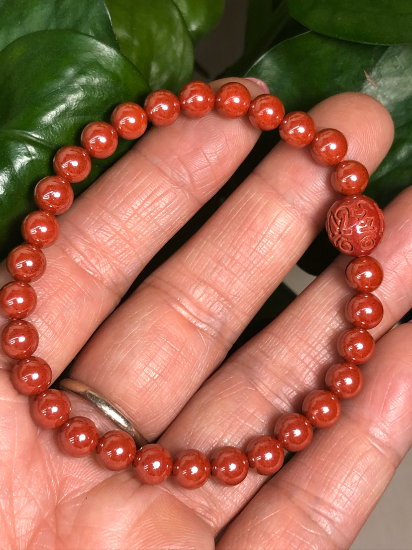 原矿朱砂手链佛珠手链饰品礼品