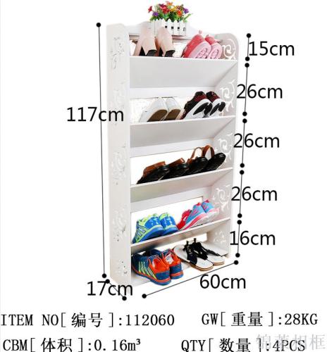 household european style hollow high heels rack dust-proof storage rack fashion multi-layer assembly shoe cabinet doorway white storage rack