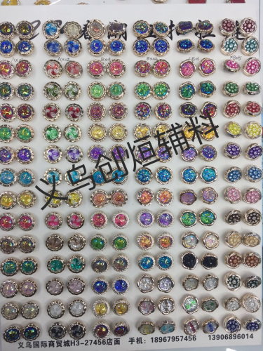 All Kinds of Fashion Drill Buckle AB Colorful Crystals Drill Buckle Children‘s Fashion Buckle