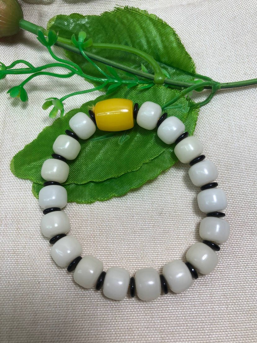 天然白菩提7*9桶隔蜜蜡手珠佛珠手链饰品礼品