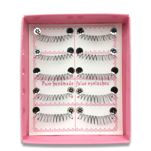 neth‘s new false eyelashes are hand-woven 5 pairs of transparent stems are natural， light， comfortable and soft 302