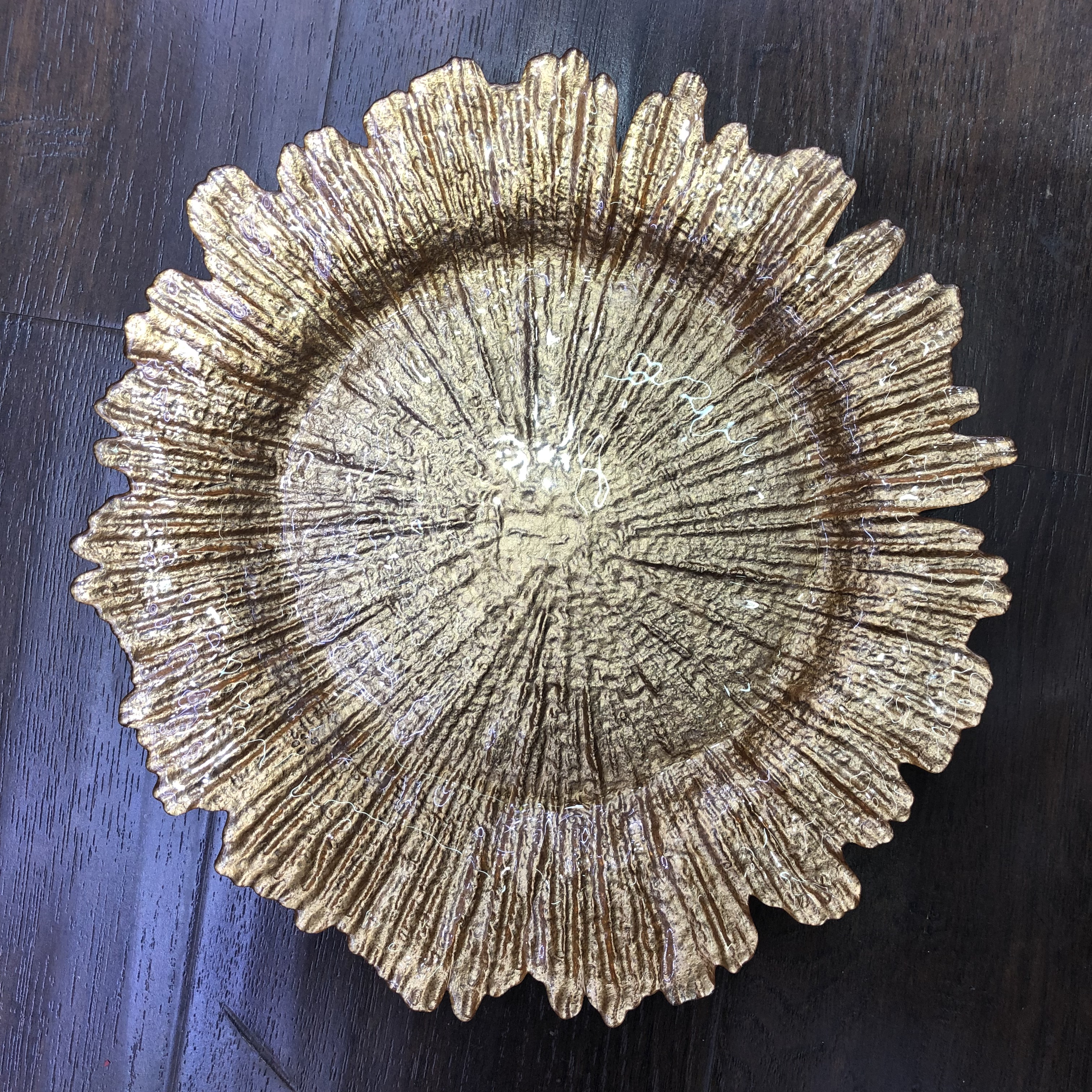 厂家直供 彩色电镀玻璃盘子  主餐盘  玻璃盘