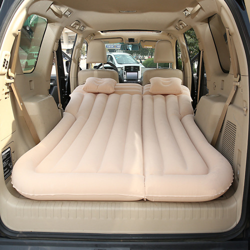car inflatable mattress suv trunk inflatable bed sleeping pad car rear seat cushion head protection flocking lathe