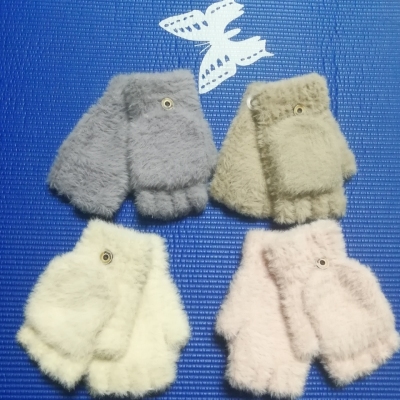 Gloves Mink Fur Flip Student Lady Fashion Fashion Warm Keeping Korean Cycling Factory Direct Sales Soft