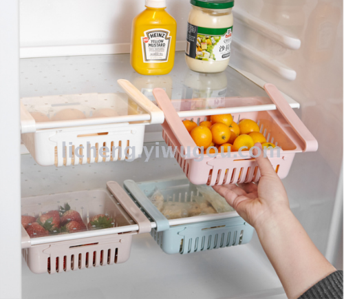 Refrigerator Plastic storage Basket Food and Beverage Drawer Storage Box Kitchen Sundries Organizing Box Storage Basket
