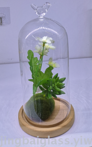 Glass Micro Landscape Cover， Preserved Fresh Flower Cover， Home Decoration， Glass Cover， Glass Dust Cover