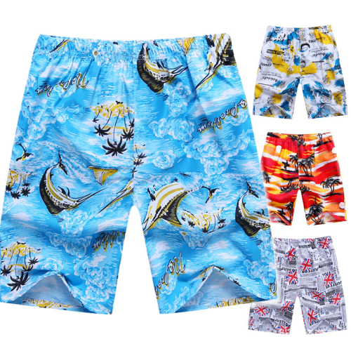 Factory Beach Pants Men‘s Shorts Summer Boardshort Men‘s Printed Beach Pants European and American Beach Pants Men‘s Large Trunks