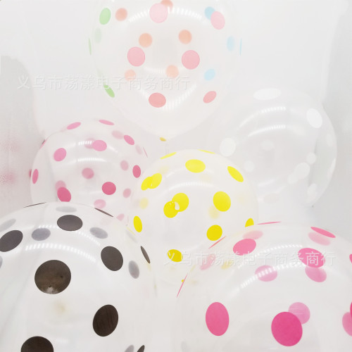 2.8g thickened plus size white transparent dot latex balloon birthday party decoration wedding holiday supplies gift