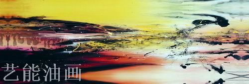 现代简约抽象轻奢风羽毛画 油画 无框画 酒店画 装饰画世界名画