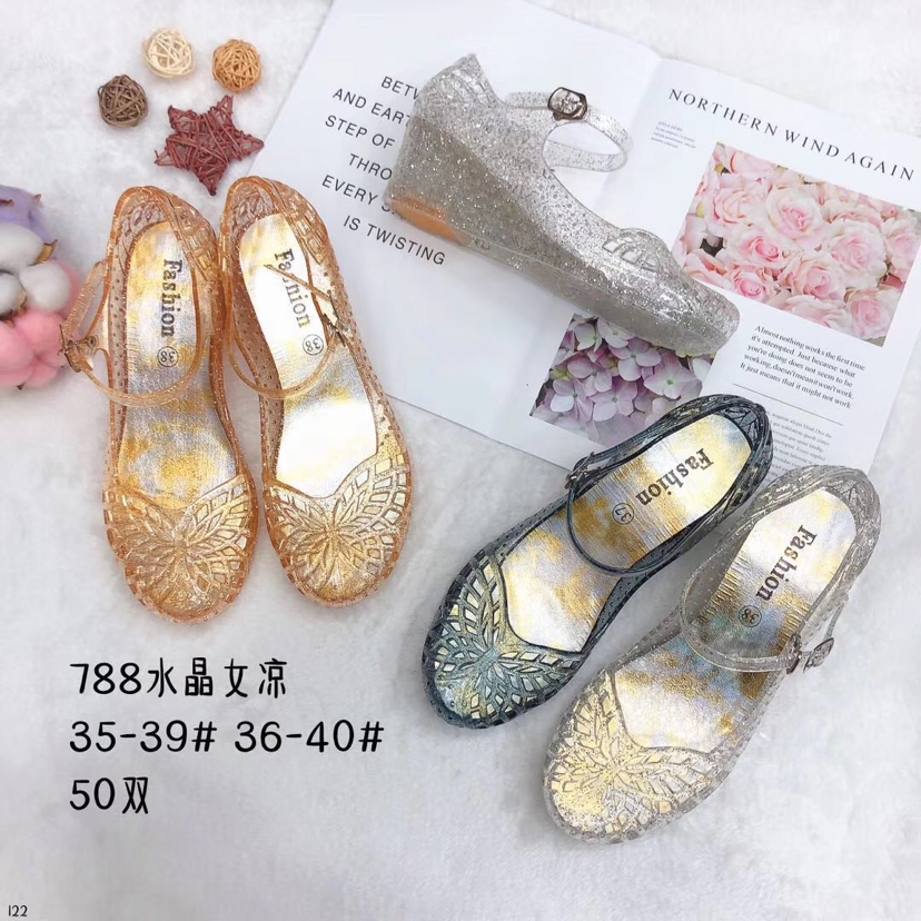 crystal jelly shoes