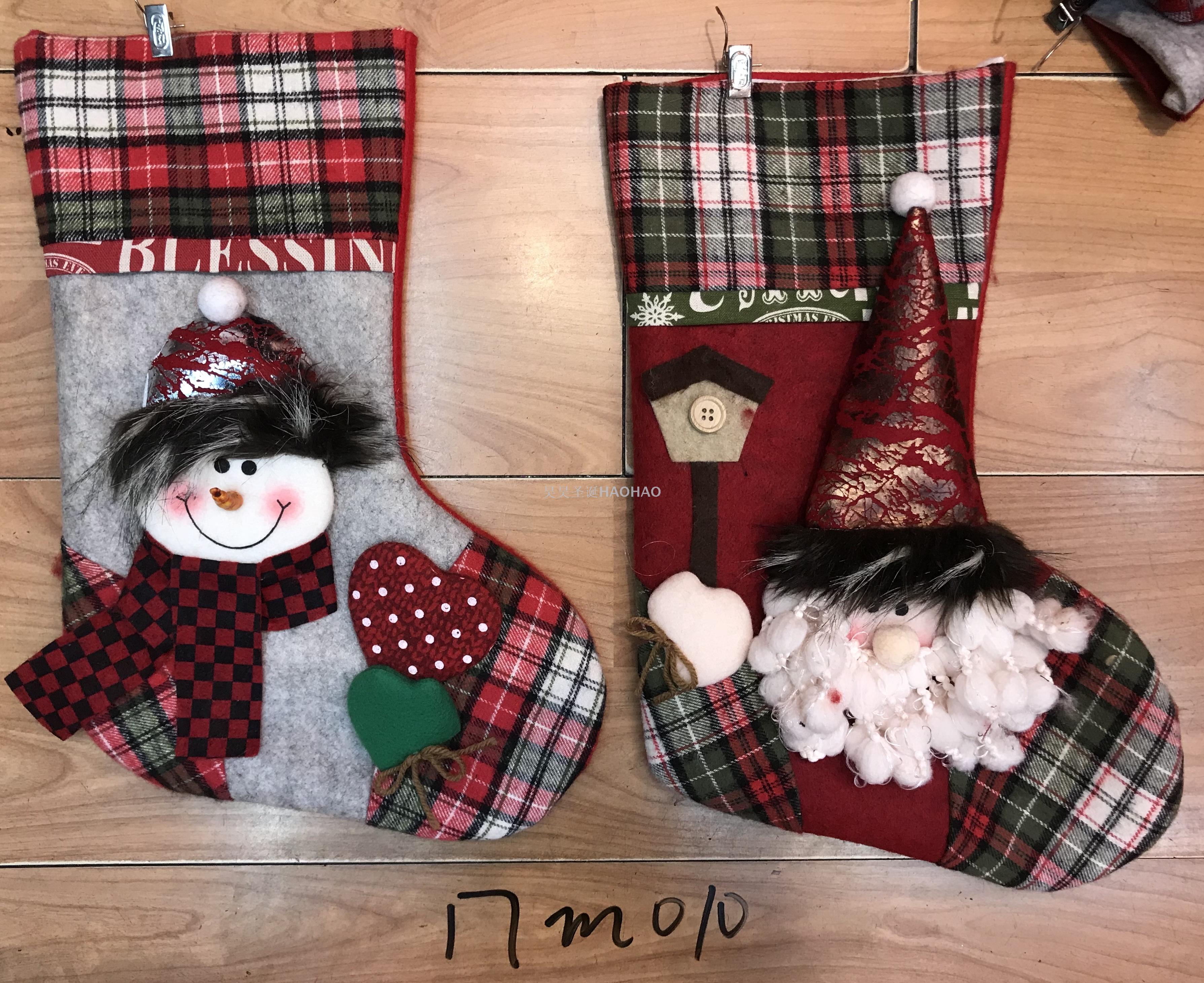 圣诞卡通袜圣诞装饰袜礼品袜圣诞袜装饰老人雪人鹿圣诞装饰袜子